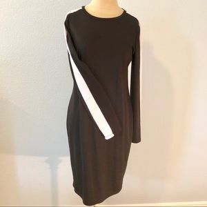 Zara black/white shift dress